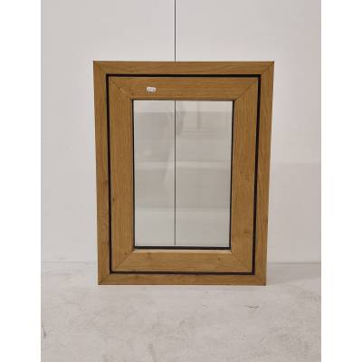 Oak Wrapped Plastic Window Stormproof Plain Casement Glazed ...
